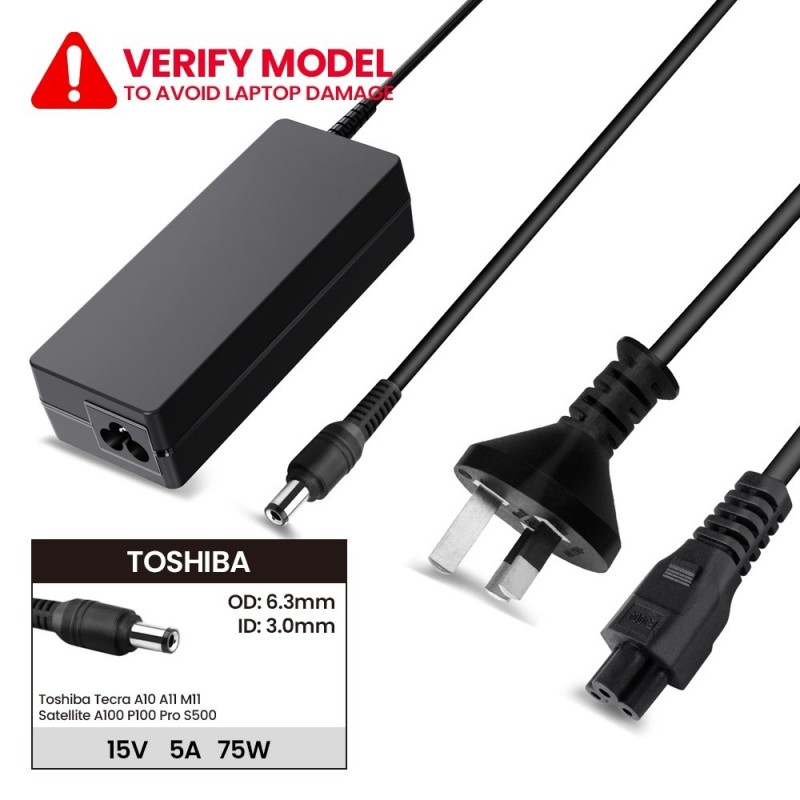 Laptop Power Adapter TA751506330 For Toshiba Tecra A10 A11 M11 Satellite A100