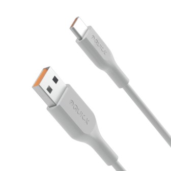 Premium PVC USB-A to USB-C Fast Charging Cable 2M - White | Australia