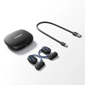 Premium Bowie MF1 Open-Ear True Wireless Earbuds - Black | Australia