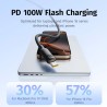Premium Foamed Silicone Fast Charging Data Cable USB-C to USB-C 100W - White