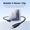 Premium Foamed Silicone Fast Charging Data Cable USB-C to USB-C 100W - White