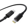 Premium Foamed Silicone Fast Charging Data Cable USB-C to USB-C 100W - Black