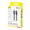 Premium Foamed Silicone Fast Charging Data Cable USB-C to USB-C 100W - Black