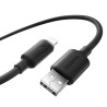 Premium Foamed Silicone Fast Charging Data Cable USB-A to Lightning 2.4A - Black