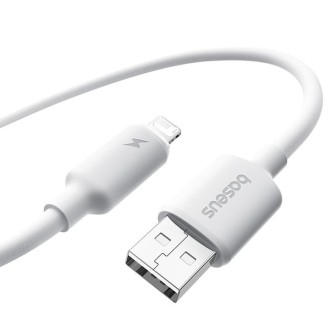 Premium Foamed Silicone Fast Charging Data Cable USB-A to Lightning
