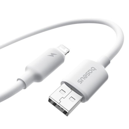 Premium Foamed Silicone Fast Charging Data Cable USB-A to Lightning