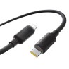 Premium Foamed Silicone Fast Charging Data Cable USB-C to Lightning 20W - White