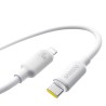 Premium Foamed Silicone Fast Charging Data Cable USB-C to Lightning 20W - Black