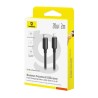 Premium Foamed Silicone Fast Charging Data Cable USB-C to Lightning 20W - Black