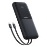 Premium Lipow Dual-Cable Power Bank with Digital Display 10000mAh 22.5W - Black