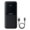 Premium Lipow Dual-Cable Power Bank with Digital Display 10000mAh 22.5W - Black