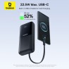 Premium Lipow Dual-Cable Power Bank with Digital Display 20000mAh 22.5W - Black