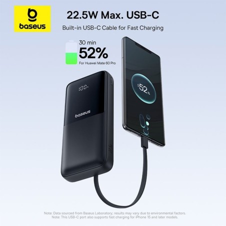 Premium Lipow Dual-Cable Power Bank with Digital Display 20000mAh