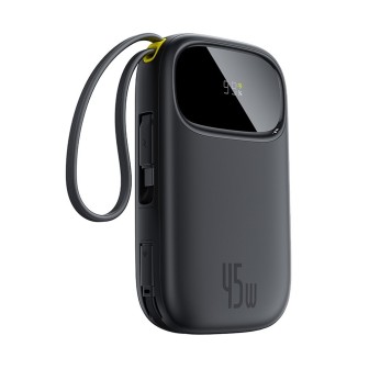 Premium EnerFill FC31 Digital Display Power Bank with 2 Built-in Cables - Purple