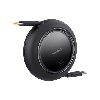 Premium Free2Pull Mini Retractable Charging Cable USB-C to USB-C 100W - Blue