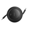 Premium Free2Pull Mini Retractable Charging Cable USB-C to USB-C 100W - Purple