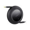 Premium Free2Pull Mini Retractable Charging Cable USB-C to USB-C 100W - Purple