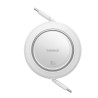 Premium Free2Pull Mini Retractable Charging Cable USB-C to USB-C 100W - White