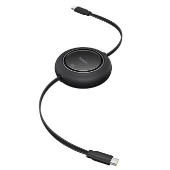 Premium Free2Pull Mini Retractable Charging Cable USB-C to USB-C 100W - White
