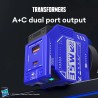 Transformers 35W PD Fast Charger TF-K21 GaN USB A + Type C Dual Port - Black