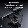 Transformers 35W PD Fast Charger TF-K21 GaN USB A + Type C Dual Port - Silver