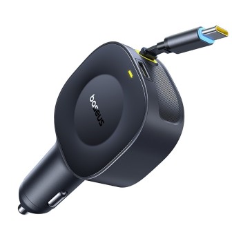 Premium PrimeTrip VR2 Car Charger With Retractable Cable C+C