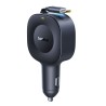 Premium PrimeTrip VR2 Car Charger With Retractable Cable C+C