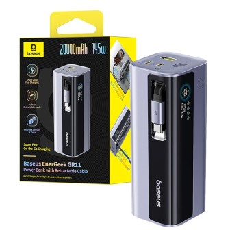 Premium EnerGeek GR11 Power Bank With Retractable Cable 20,000mAh