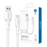 Premium PowerWire II Series Liquid Silicone Charging Data Cable USB-A to - White
