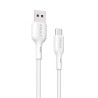 Premium PowerWire II Series Liquid Silicone Charging Data Cable USB-A to - White