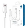 Premium PowerWire II Series Liquid Silicone Charging Data Cable USB-A to - Black