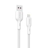 Premium PowerWire II Series Liquid Silicone Charging Data Cable USB-A to - White