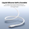 Premium PowerWire II Series Liquid Silicone Charging Data Cable USB-C to - Black