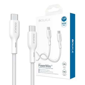 Premium PowerWire II Series Liquid Silicone Charging Data Cable USB-C to - Black