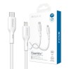Premium PowerWire II Series Liquid Silicone Charging Data Cable USB-C to - White