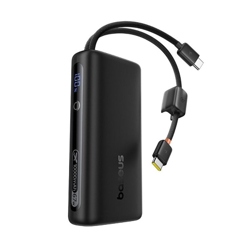 Premium EnerFill FC41 Digital Display Power Bank with Dual Built-in USB-C Cables