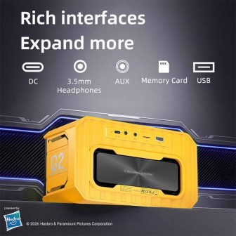 Transformers TF-Y02 MAX Bluetooth Speaker - Yellow | Australia