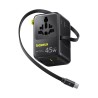 Premium PicoGo AG11 Universal Travel Adapter with Retractable Cable 2AC+2U+2C