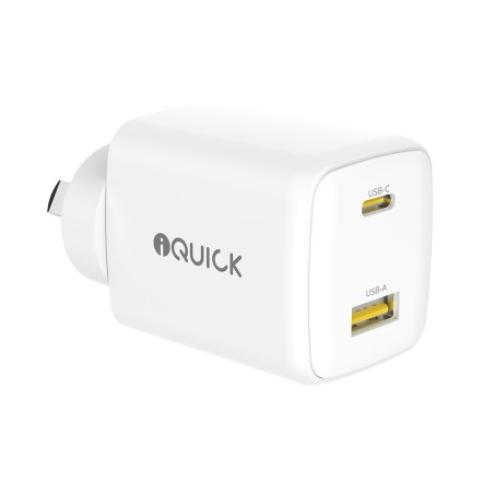 Premium NANO ENERGY 2 45W PD3.0 USB-C and USB-A Ports Charging Adapter