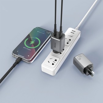 Premium NANO ENERGY 2 45W PD3.0 USB-C and USB-A Ports Charging Adapter