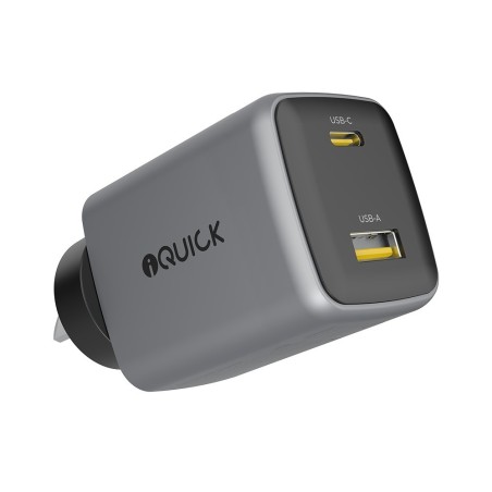 Premium NANO ENERGY 2 45W PD3.0 USB-C and USB-A Ports Charging Adapter - Gun