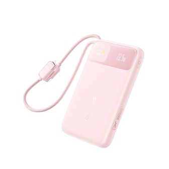 Premium EnerFill FC11 Digital Display Power Bank with Dual Built-in - Pink