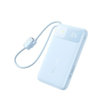 Premium EnerFill FC11 Digital Display Power Bank with Dual Built-in - Blue