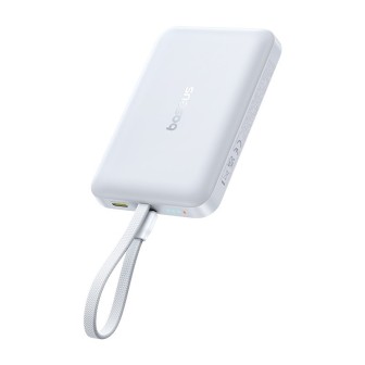 Premium EnerFill FM11 Magnetic Power Bank with Built-in USB Cable - Black