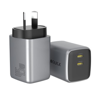 Premium NANO ENERGY 2 45W PD3.0 Dual USB-C Ports Charging Adapter