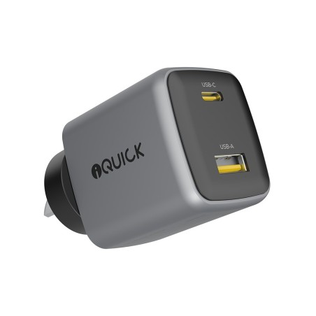Premium NANO ENERGY 2 30W PD3.0 USB-C and USB-A Ports Charging Adapter - Gun