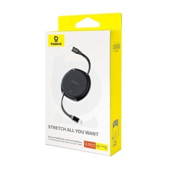 Premium Mingtu Series freely stretchable Fast Charging Data Cable Type-C - Blue