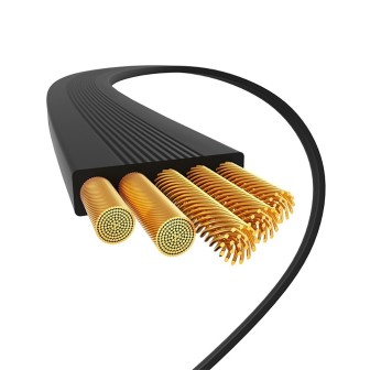 Premium Mingtu Series freely stretchable Fast Charging Data Cable - Purple