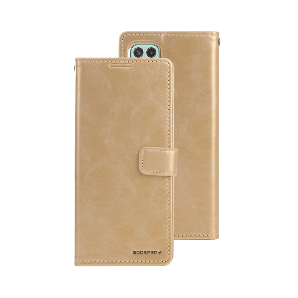 Samsung Galaxy A22 Leather Wallet Flip Case Cover - Black