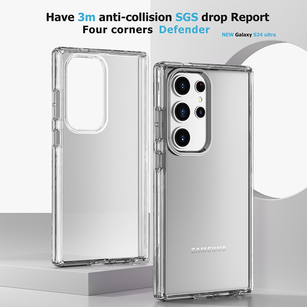 Samsung Galaxy S24 Ultra Clear Shockproof Case Cover - Clear